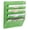 Green, variant on 5 Pocket Mesh Hanging Wall File Organizer, Wall Mounted Mail Paper Document Folder Holder, Clipboard Storage Organization Magazine Rack with Nametag Label for Office Home School, White