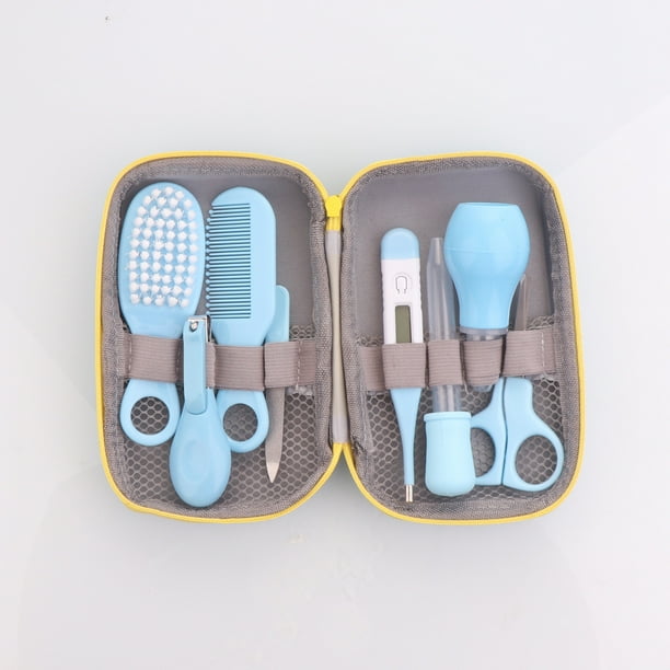 8 piezas de kit de cuidado para bebes recien nacidos neceser para bebes accesorio para el cuidado del bebe para viajes y el hogar para ninos y ninas azul Walmart en linea