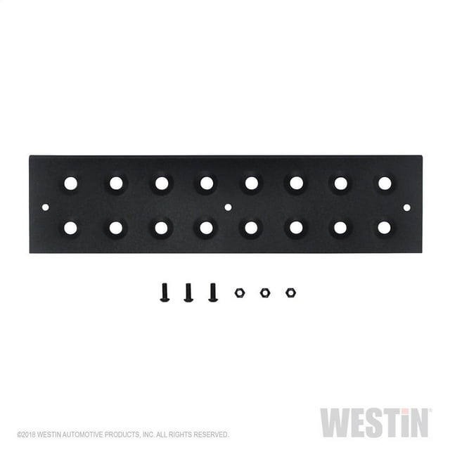 Westin Automotive Nerf Bar Pad 56-10001 HDX; For HDX Drop Steps; 15-1/2 Inch Die Stamped Pad With Fasteners; Set Of 2