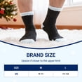 thumbnail image 6 of Fuzzy Warm Socks, UNEEI Warm Soft Fluffy Socks , 5 Pairs Winter Plush Fuzzy Crew Seamless Thick CozyThermal Socks, Size 11-13, 6 of 7