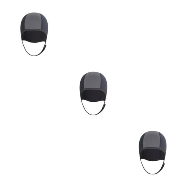 Greeniant Gorro térmico de neopreno de 2,5mm grueso para nadar, gorro impermeable, equipo de baño de entrenamiento Unisex para hombre y mujer, Type3 NO3