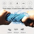thumbnail image 5 of 1 Toalla de camping, toalla de enfriamiento, toallas de hielo para cuello y rostro, toalla fría suave y transpirable para yoga, entrenamiento, gimnasio, golf, camping, mantente fresco y refrescado ..., 5 of 5