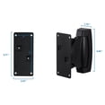 thumbnail image 6 of Mount-It! Heavy Duty Universal Adjustable Design Wall Speaker Mount (Set of 2), 6 of 6