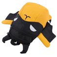 thumbnail image 4 of Mochila escolar para niños, mochila de tela con diseño de murciélago de dibujos animados, para guardería, color amarillo, 4 of 9