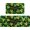 Green1, variant on 2Pcs St. Patrick''s Kitchen Rugs, Green Shamrocks Area Rug Set of 2, Non-Slip Lucky Clover Floor Mat for Bathroom, Absorbent Door Mat with Anti-Slip Rubber Backing, 17'''' x 47''''   17'''' x 30''''