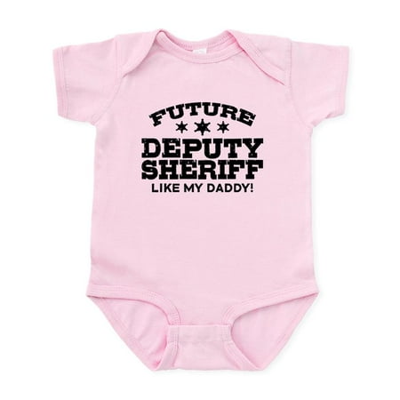 

CafePress - Future Deputy Sheriff Like My Dadd Infant Bodysuit - Baby Light Bodysuit Size Newborn - 24 Months