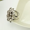 thumbnail image 4 of Sonducket Bufanda anillo elegante oro plata bufandas Pin aleación Vintage moderno exquisito envoltura abrazadera regalos para mujeres joyería pañuelo Accesorios de disfraces plata Sonducket AP004597-02, 4 of 6