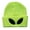 GREEN2, variant on Funny Alien Beanie Hat with Big Eyes - Cuffed Cool Graphic Beanies Knit Winter Hats Warm Soft Stretchy Daily Cap