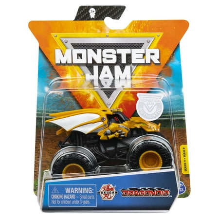 Monster Jam, Official Bakugan Dragonoid Monster Truck, Die-Cast Vehicle, Crazy Creatures Series, 1:64 Scale