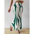 thumbnail image 4 of Women'S Ruched Bodycon Maxi Skirt High Waisted Fishtail Pencil Long Skirts Fall Green XL, 4 of 7