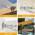thumbnail image 2 of Sun Shade Sail Hardware Kit 80pcs for Rectangle Triangle Sun Shade Sails Canopy Installation 304 Stainless Steel Accessories Set for Outdoor Garden (4 * 6inch M6 Turnbuckles), 2 of 5