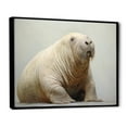 thumbnail image 2 of Designart "Home Of The Relaxed Walrus V" Walrus Floater Framed Wall Art Living Room, 2 of 5