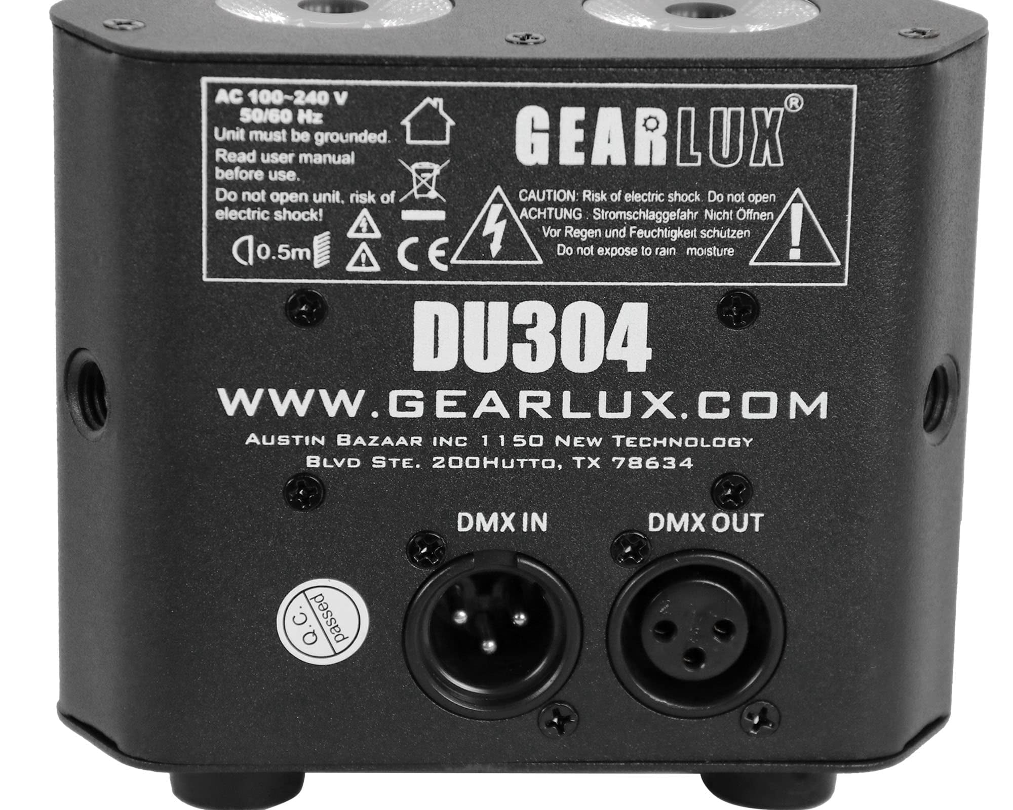 Gearlux Truss 4-Watt RGBW LED Quad 8 Channel Stage Light with Remote Control for Halloween, Party, Wedding, Christmas and Stage Parties