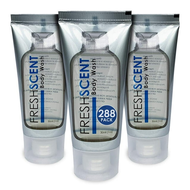 Gel de baño Freshscent 30 ml (paquete de 288), tamaño hotel, viaje