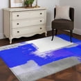 thumbnail image 4 of Blue Gray Area&nbsp;Rug 2.7x5ft Graffiti Art Abstract Color Blocks Geometric Modern Non-Slip&nbsp;Washable Square&nbsp;Rugs Soft Felt Indoor Floor Mat for Bedroom Kitchen Living Room Bathroom, 4 of 9