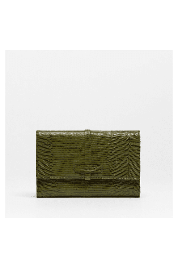 Women's Benjamin Wallet, Evergreen Lizard, One Size