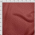 thumbnail image 4 of oneOone Georgette Viscose Red Fabric Retro Headphones Sewing Craft Projects Fabric Prints By Yard 42 Inch Wide, 4 of 5