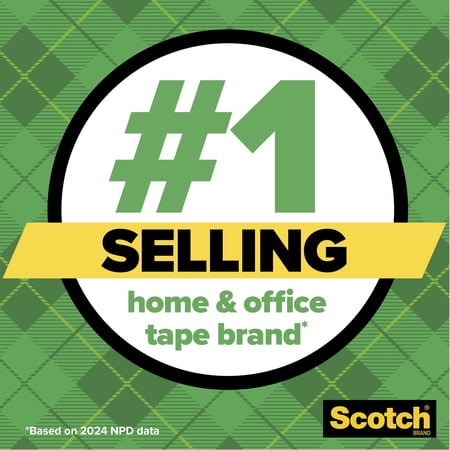 Scotch Magic Tape, Clear, 3/4 x 1000, 6 Rolls with Black Dispenser