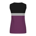 thumbnail image 5 of JGGSPWM Plus Size Tank Tops for Women Summer Sleeveless Henley Casual Button Down Tunics T Shirts Purple L, 5 of 5
