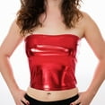 thumbnail image 4 of Seeing Red Liquid Red Metal Bandeau Adult Costume Top | Medium Female, 4 of 6
