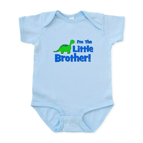 CafePress - I'm The Little Brother! Dinos Infant Bodysuit - Baby Light Bodysuit, Size Newborn - 24 Months
