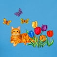 thumbnail image 3 of CafePress - Orange Cat In Tulips T Shirt - Women's Traditional Fit Dark T-Shirt, 3 of 4