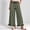 Green, variant on Women's Polka Dot Straight-Leg Trousers with Ruffled Drawstring Waist, Casual Print Long Pants for Brunch Dates, Weekend Getaways and Effortless Day-To-Night Styling