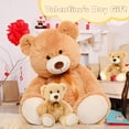thumbnail image 5 of Oso de peluche Morismos gigante de 99 cm con peluche para bebés, 5 of 5