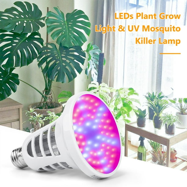 UV Plant Grow Bulb Bug Zapper Light Bulb - 2 in 1 Electronic