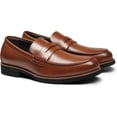 thumbnail image 2 of Zapatos BMNY Para Hombre Formales Tipo Mocasin Sin Cinta Café Talla 27, 2 of 4
