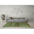 thumbnail image 3 of Ahgly Company Indoor Square Oriental Turquoise Blue Traditional Area Rugs, 4' Square, 3 of 4