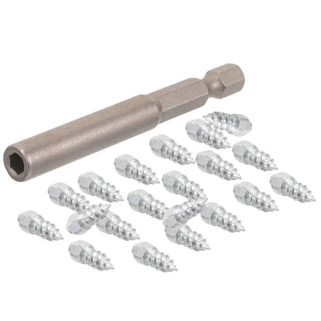 unbranded 20Ud Clavos Para De Plata Para Tracción En Hielo Y Nieve Con Herramienta