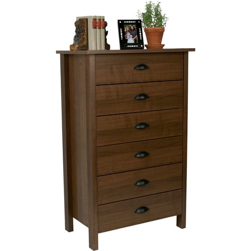 Nouvelle 6 Drawer Dresser Multiple Finishes Walmart Com
