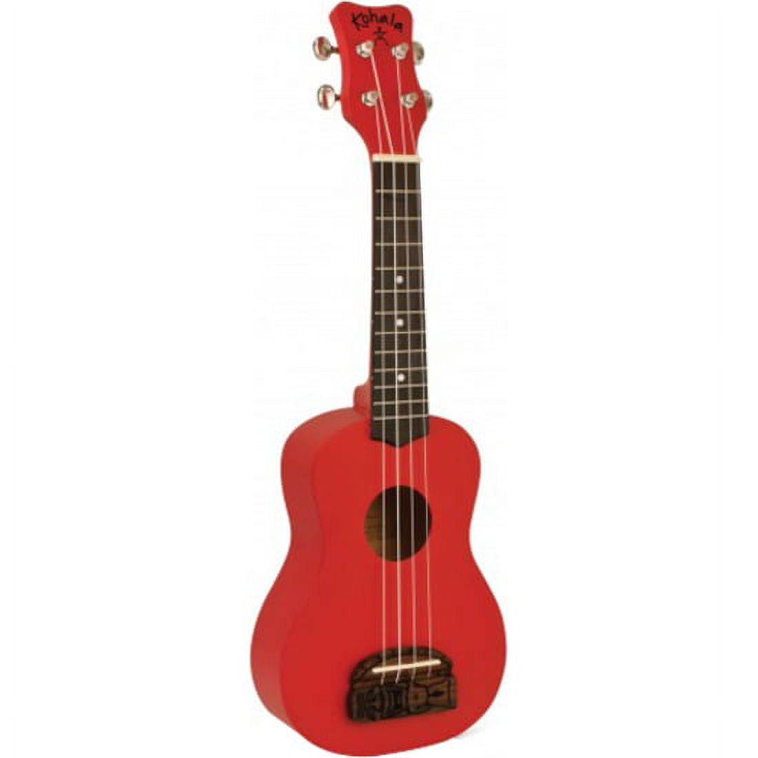 Kohala KT-SRD Soprano Tiki Ukulele, Really Red