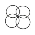 thumbnail image 1 of Captain O-Ring – Replacement 3.5” O-Rings for APEC Essence, Ultimate Reverse Osmosis RO Water Filter Housings (4 Pack) (Version A (O-RING-SET)), 1 of 4