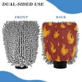 thumbnail image 2 of Microfiber Car Wash Gloves With Chenille & Polyester Terry Scratch-Free Cleaning Elastic Cuffs Spark, 2 of 8