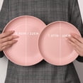 thumbnail image 2 of Plato de Fibra de Paja de Trigo | Juego de 4 platos/platos de cena/platos de menú degradables saludables de 22,3 cm, vajilla apta para microondas y lavavajillas, sin BPA y ecológica, 2 of 7
