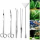 thumbnail image 1 of Tijeras para acuario, tijeras profesionales de acero inoxidable para el cuidado de plantas acuáticas, diseño ergonómico con agarre cómodo y revestimiento antioxidante para acuarios de agua dulce y, 1 of 8