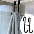 thumbnail image 2 of IMENGL Clearance! Shower Door Hooks Extended Double Towel Hooks Over Door Hooks for Bathroom Frameless Glass Shower Door Stainless Bathroom Hanger Robe Loofah Shower Squeegee Hook One Size Pink, 2 of 3