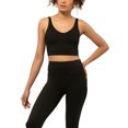 thumbnail image 1 of Nativ Sujetador Deportivo para Mujer, Sports Bra de Gran Comodidad para Yoga, Largo con Escote en V, Soporte de Bajo Impacto, Negro, Talla Chica Nativ Brassiere, 1 of 7