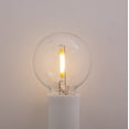 thumbnail image 3 of Clear LED Globe G40 Replacement Bulbs for Outdoor String Lights - 0.7W 120V Fit E12 Candelabra Screw Base Light Sockets, 1.5 Inch Size for Patio String Decor | 25 Pack, 3 of 5