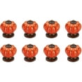 thumbnail image 1 of Pomos de cerámica Sincero juego de 8 para cajones calabaza naranja, 1 of 5