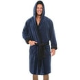 thumbnail image 3 of Men's Winter Lengthened Plush Shawl Bathrobe Home Clothes Long Sleeved Robe Coat, 3 of 5