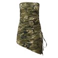 thumbnail image 4 of IROINNID Deals Party Dresses for Women Date Night Sexy Sexy Sleeveless Solid Dress Strapless Buttocks Dress Mini Dress,Camouflage, 4 of 5