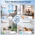 thumbnail image 2 of CRZOE 24000BTU Mini Split Air Conditioner& Heater, 19 SEER2 230V Wall-Mounted Ductless AC Unit Cools Rooms up to 1500 Sq. Ft, Energy Efficient Inverter AC w/Heat Pump,White, 2 of 4
