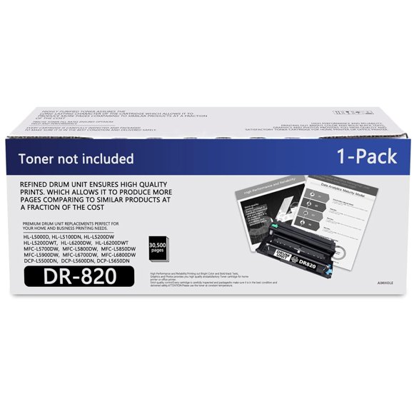 DR-820 DR820 Drum Unit Replacement for Brother DR 820 HL-L6200DW HL-L6200DWT HL-L6800DW HL-L5100DN HL-L5200DW/DWT MFC-L6750DW MFC-L5850DW D