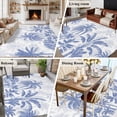thumbnail image 6 of 6x9 Area Rugs for Living Room, Palm Trees Non Slip Area Rugs for Kitchen Bedroom Entryway, Blue Tropical Plants Summer Forest Scenery Washable Carpet Runner Rug Floor Mats for Bedroom Home Decor, 6 of 9