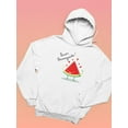 thumbnail image 3 of Buon Ferragosto Juicy Watermelon Hoodie Women -Image by Shutterstock, Female Large, 3 of 4