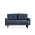 thumbnail image 3 of Uspridefurniture Acire 57.5" Faux Leather Cushion Back Loveseat, Blue, 3 of 5