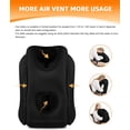 thumbnail image 1 of Inflatable Neck Pillow Used for Airplanes/Cars/Buses/Trains/Office Napping with Free Eye Mask/Earplugs (Balck), 1 of 5
